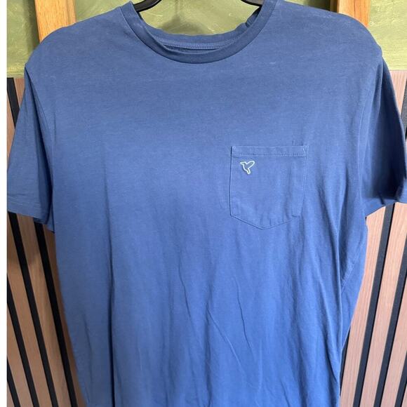 Birddogs Pocket Tee Shirt Short Sleeves Pullover Crewneck Blue Green Size Medium - Picture 2 of 8